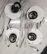 4 Blow Mold Light kits FOUR 3.5" Acrylic Disc 8FT White AC cord SALE