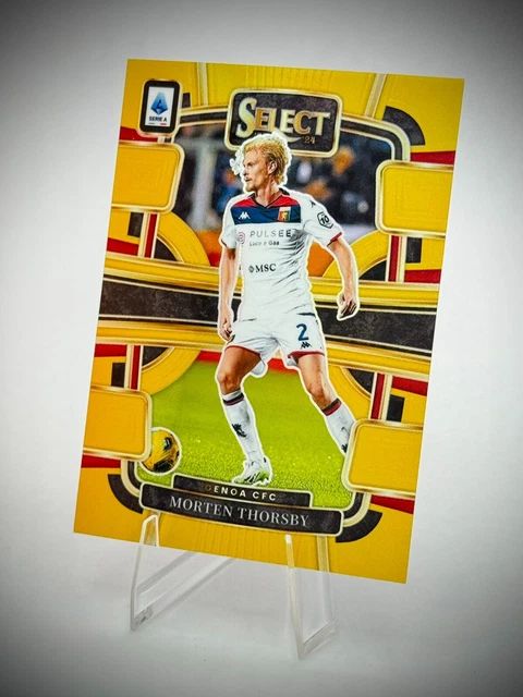 Morten Thorsby 2023-24 Panini Select Serie A Genoa FC Gold No. 54 2/10 Num Match