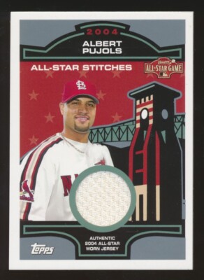 2005 Topps ALL-STAR STITCHES (Relics) -#AP ALBERT PUJOLS (St Louis