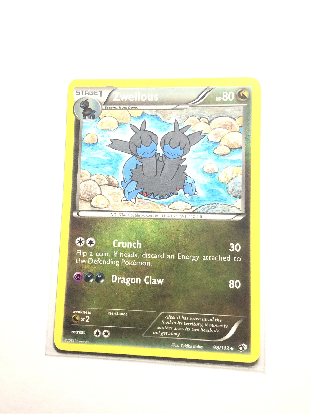 ZWEILOUS - 98/113 - Legendary Treasures - Pokemon Card - NM