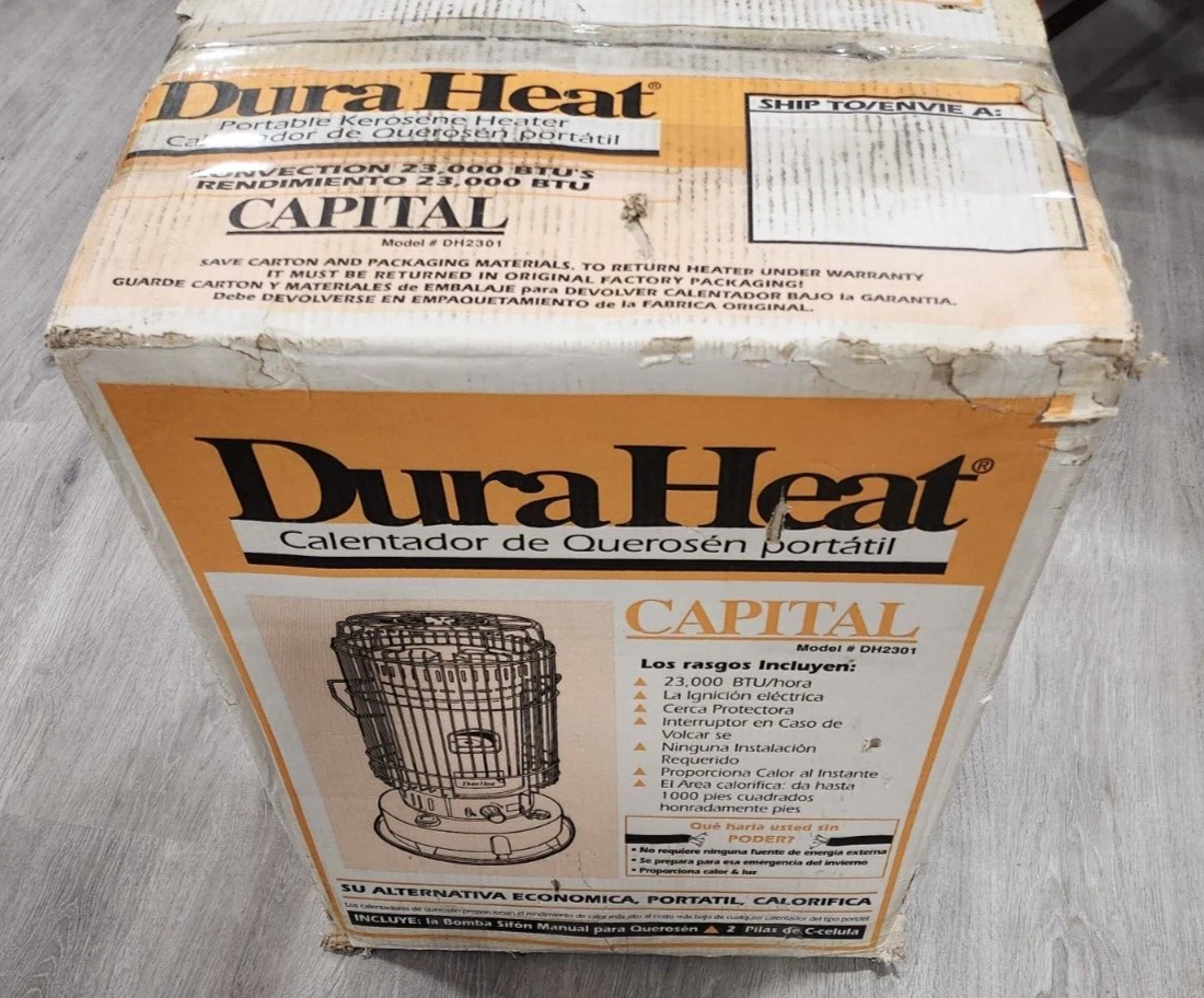 Dura Heat DH2303 Convection Kerosene Heater Portable Indoor New JB | eBay