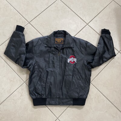 Vintage Excelled Varsity Ohio State Buckeyes Leather Jacket X