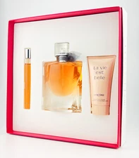 La Vie Est Belle 3 Pc Gift Set by Lancôme Paris 2.5 oz. Parfums +1.6 oz. Lotion
