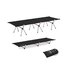 Naturehike ArmyWild Folding Camping Cot, Height Adjustable Ultralight Backpac...