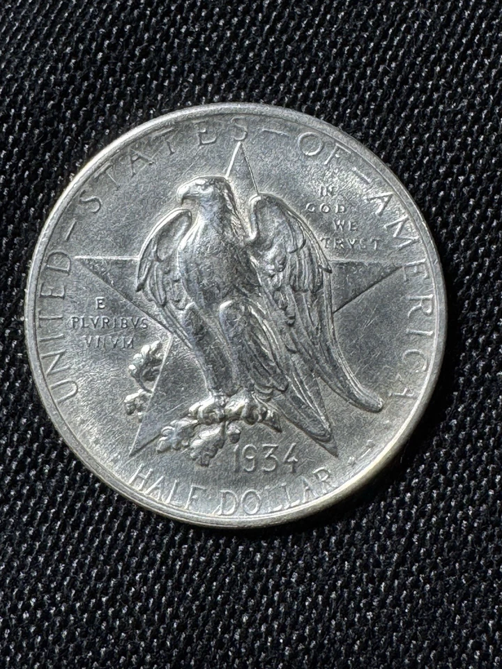 1934 Texas Commemorative Half Dollar 50c High Grade MS BU Beautiful - Image 2 of 2