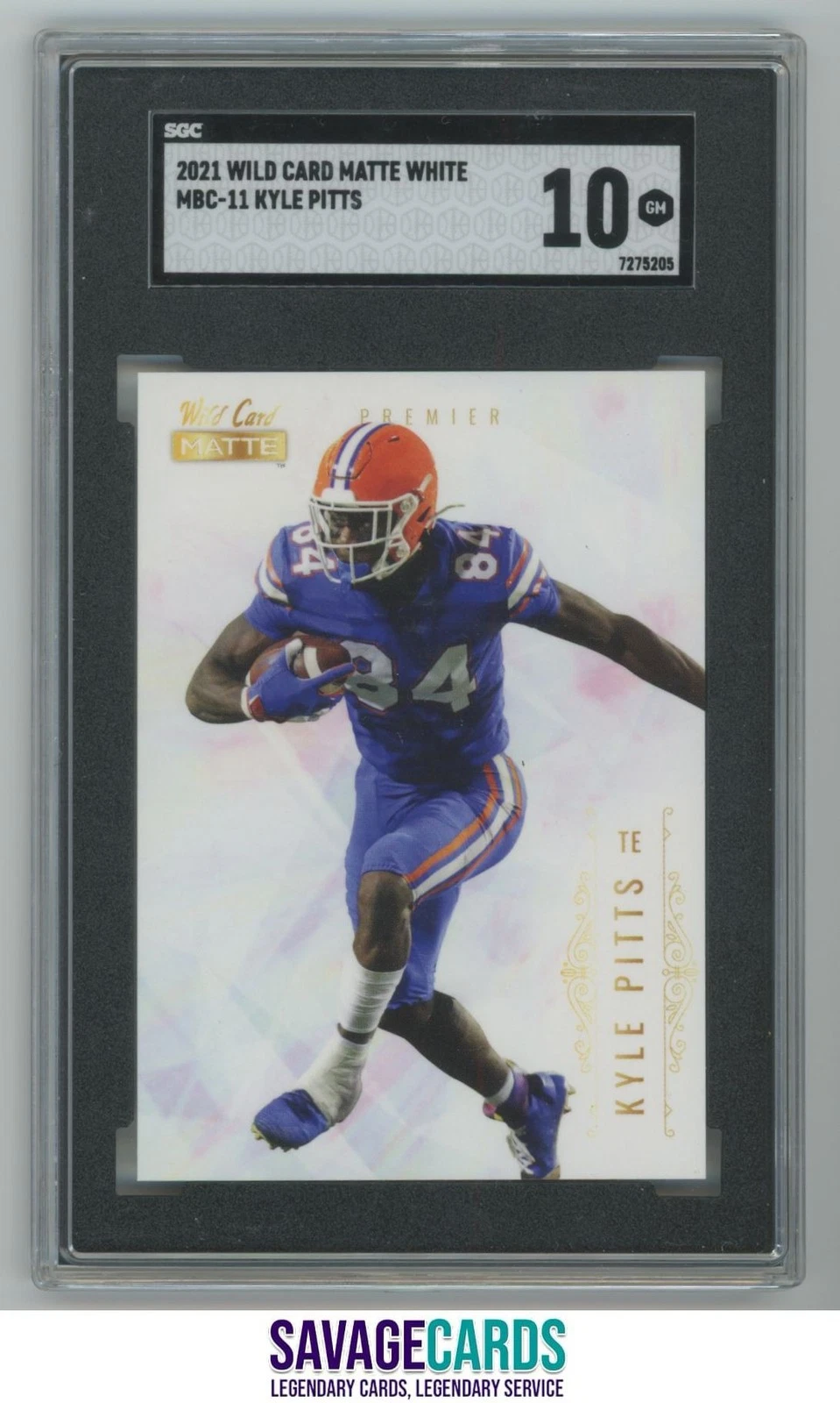 Kyle Pitts Wild Card Matte Blue Premier Edition #MBC11 Base