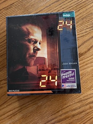24 Jack Bauer 300 pcs. Jigsaw Puzzle Buffalo Games TV Show Kiefer Sutherland NEW
