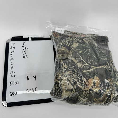 Cabellas Coveralls Youth 6 Seclusion 3D Camo Zip Up Long Sleeve Outdoor Hunting - Picture 10 of 10