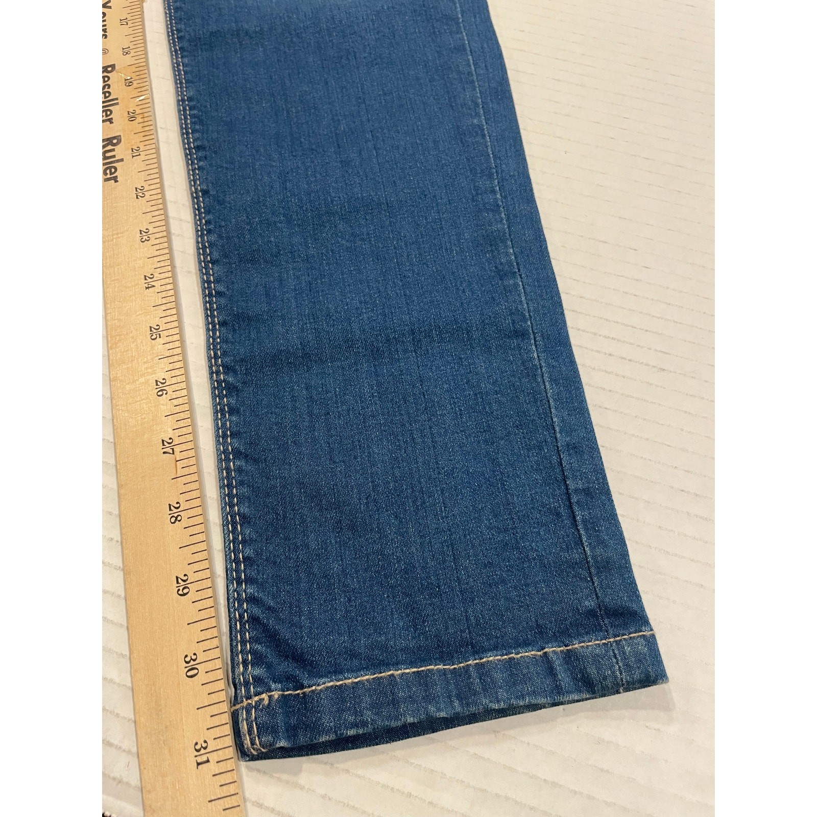Zara women's blue skinny jeans size 8 Mid rise skinny stretch denim TRF denim image 8