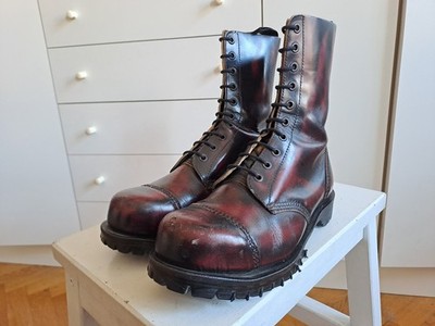Vintage Getta Grip UK Rangers Made in England UK5 US7 38 Steel Toe Rub Off Boots