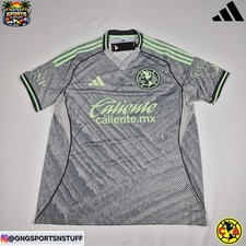 Adidas Club America 25/26 Third Grey/Volt Soccer Jersey JN8633  Women&rsquo;s Small