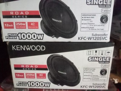 2 Kenwood KFC-W120SVC Road Series 12 inch 250W Subwoofer