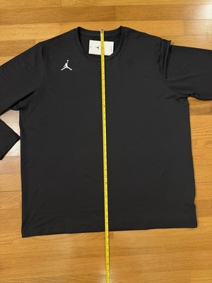 New XXL Nike Air Jordan Team Dri-Fit Long Sleeve Top Shirt Black