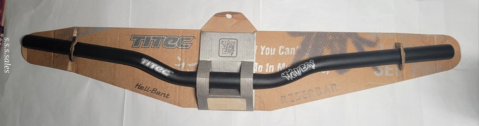 Manillar elevador Titec HellBent 6061 25,2" ancho 1,5" elevación con 9° barrido trasero Foto 3 de 4