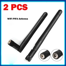 2-PACK LOT WiFi Antenna for 2.4GHz/5Ghz Wireless Router or Card (Black)