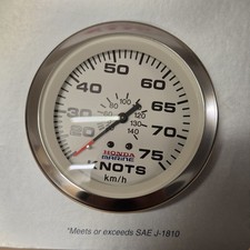 NEW Honda Marine Teleflex Speedometer Gauge (Knots) (White) 66198FE