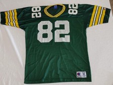 Vintage 90s Champion Green Bay Packers Don Beebe #82 Jersey Size 48 Made in USA