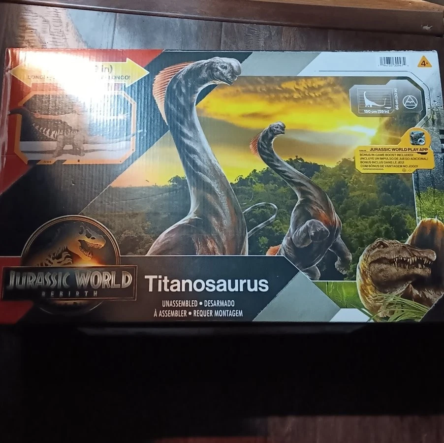 Boneco Jurassic World Rebirth Titanosaurus Super Colosal EM ESTOQUE - Imagem 3 de 4