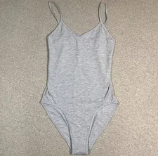 NWT Ethika BodySuit  Women’s Size Medium Heathered Gray Stretch 