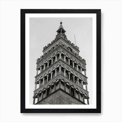 Toskana Architektur Turm Kunst Pr gerahmtes Wandbild Poster Leinwanddruck Bild