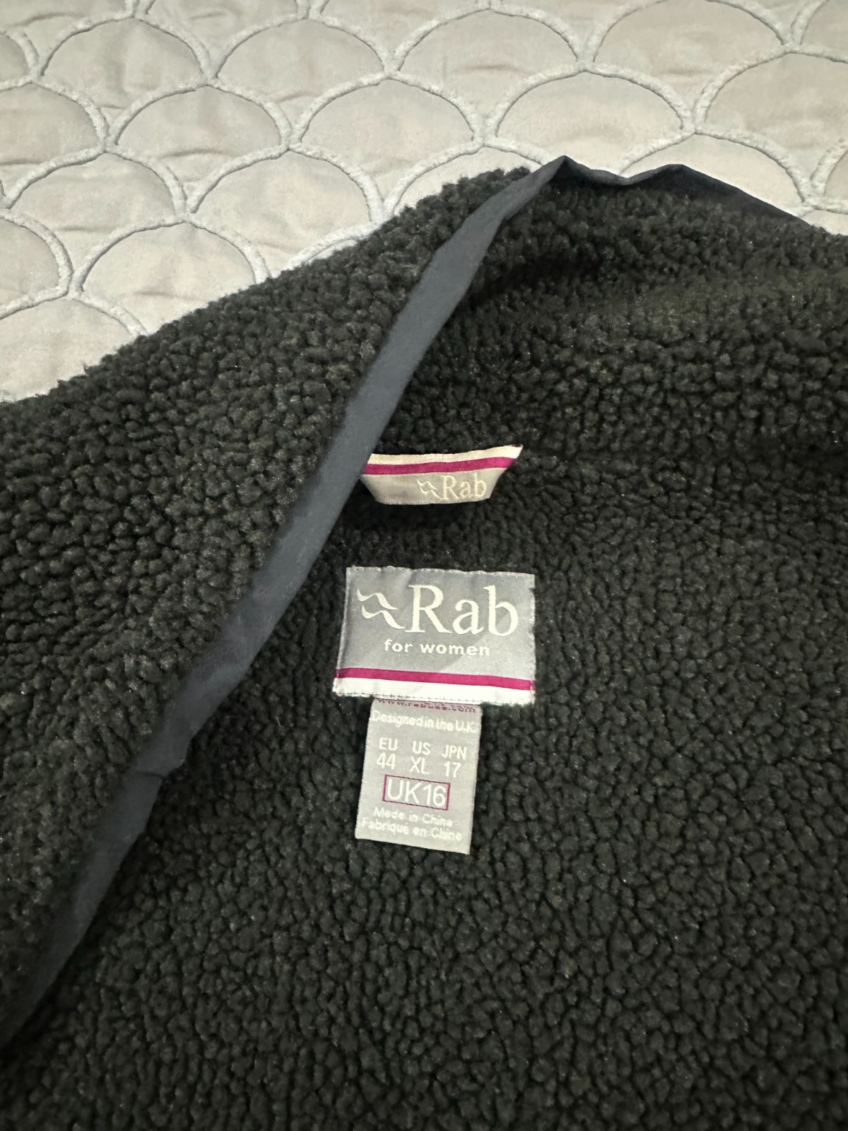 Rab Double Pile Jacket Women's Black Fleece Hiking Trekking Outdoor Size UK 16 image 4