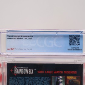 Sega Dreamcast TOM CLANCY'S RAINBOW SIX 6 - PERFECT CGC GRADED 10 A++ NEW Sealed
