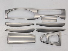 03-08 Jaguar S-Type Interior Aluminum Silver Trim Panel Molding Set 8pc OEM RARE
