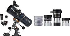 - Astromaster 114EQ Newtonian Telescope, Fully-Coated Glass Optics - Adjustable-