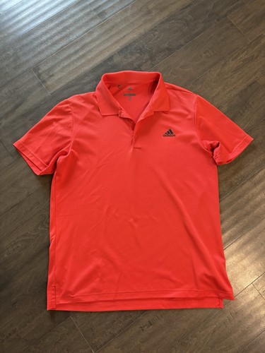 Herren Adidas Golf Burnt Orange Kurzarm Polo Größe L