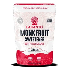 Sugar Substitute Granulated Sweetener Erythritol Free Keto Vegan Monk Fruit