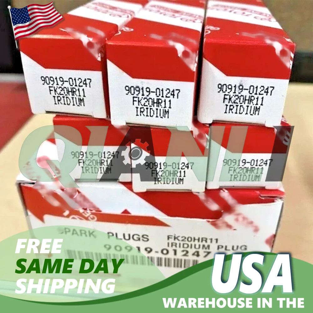 6Pcs OEM Denso Iridium Spark Plugs 90919-01247 FK20HR11 for Sienna Lexus ES350