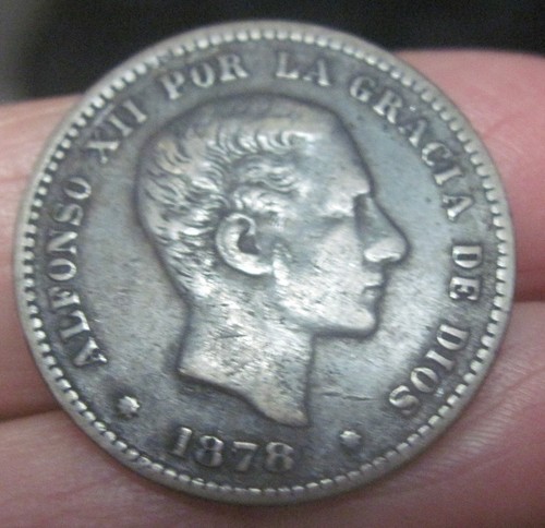 1878 (SPAIN-PUERTO RICO) FIVE CENTIMOS (5 CENTIMOS) -COLONIES-