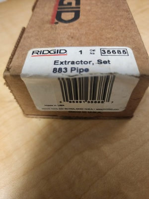 #ad #ad Ridgid 883 Pipe Extractor Set No. 80 Thru No. 85 1 8quot; 1quot; Pipe New $89.58