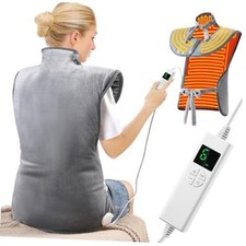 24'' 37'' Heating Pad for Neck and Shoulders and Back Pain Relief