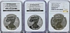 2006 P 20th Anniversary American $1 Silver Eagle 3 Coin Silver Set NGC PF 69 70