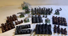 Kings of War Abyssal Dwarf Army Sorcerers Warhammer Hounds Berserker Lot of 150+