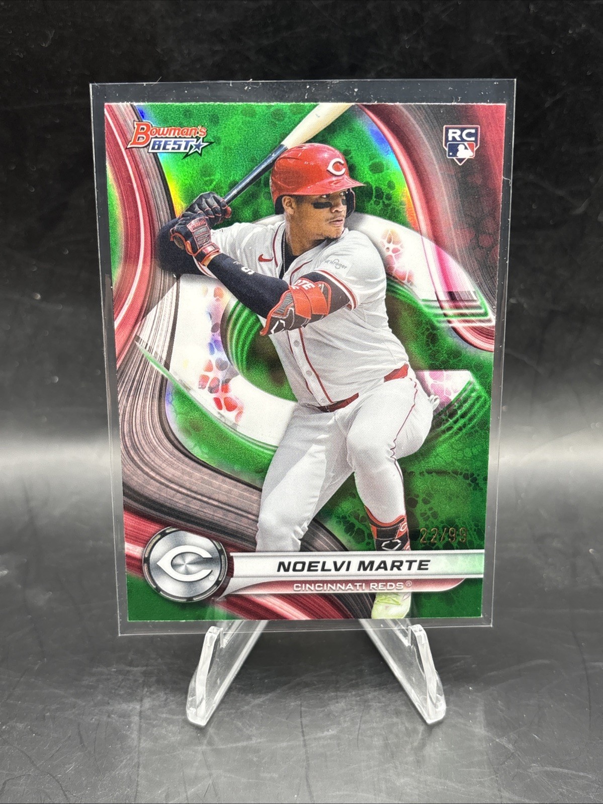 2024 Bowman's Best - Noelvi Marte #19 Green Refractor /99 (RC)