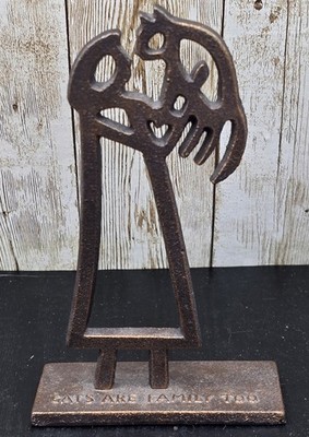 Tim Coffey Demdaco Simple Gestures Cast Iron Sculpture Cats Are Family Too Cat