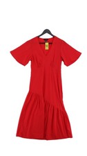 New Look A-Line Midi Dress UK10 in Red