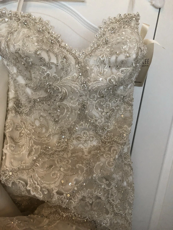 Vestido de noiva Mori Lee por Madeline Gardner - Edição especial, estilo 2801, tamanho 10 - Imagem 3 de 4