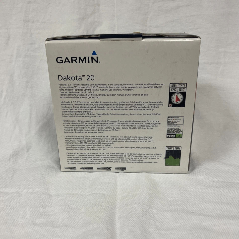 Garmin Dakota 20 Handheld GPS 2.6" Touchscreen 3-axis Compass Great Condition - Image 4 of 4