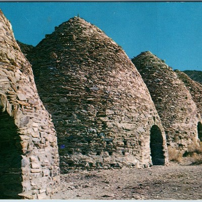 1950s Death Valley CA Charcoal Kilns RPPC Beehive Panamint Modoc Mining