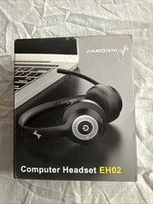JIAMQISHI Wireless Headset with AI Noise Cancelling Microphone Bluetooth Headset