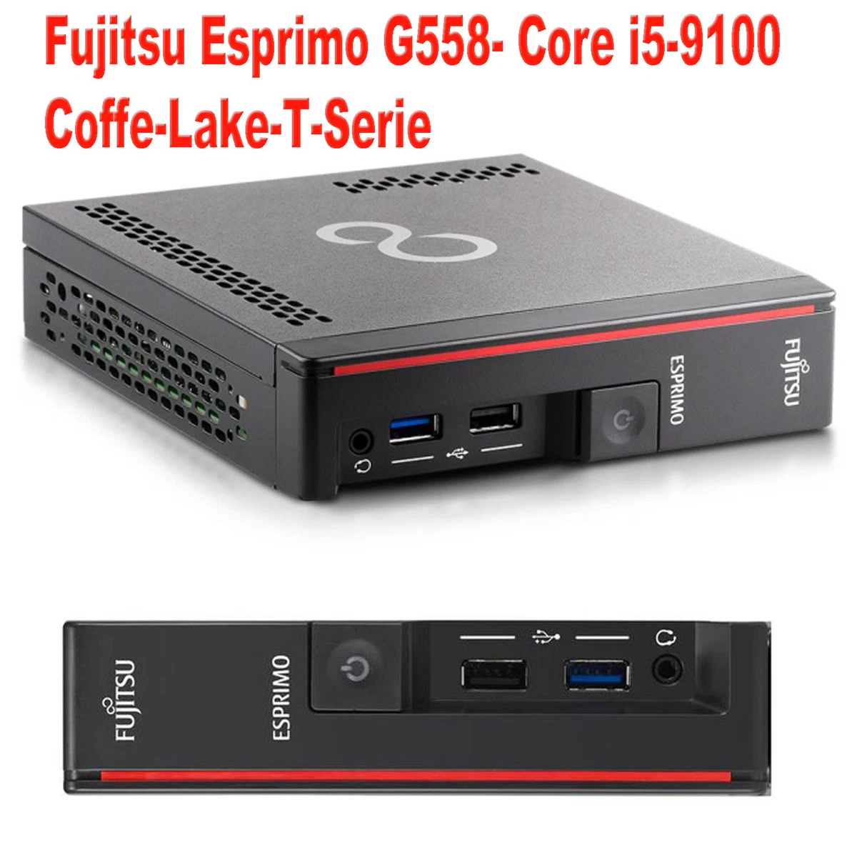 PC Fujitsu Esprimo D556 DT Ecran 22 Intel I3-6100 RAM 32Go SDD 240Go