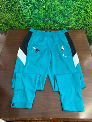 Jordan シャーロット・ホーネッツ ウォームアップウェア NBA Charlotte Hornets Basketball Side Snap WarmUp Pants Teal