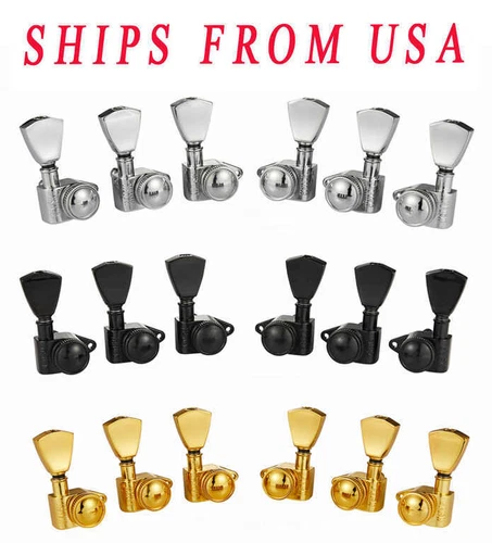 3x3 Locking Tuners 21:1 Tuning Keys fits USA Les Paul/SG/ES/Acoustic Guitars