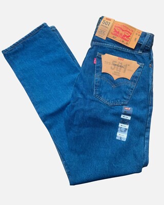 Levi's 501 Original Jeans Herren Regular Fit Dunkelblau W 28 bis 50 & L 28-36