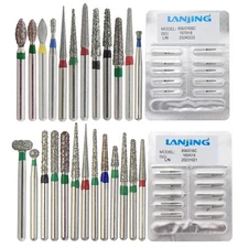 Dental Diamond Bur FG High Speed Bur Pear Round Taper 830 856 850 Chamfer Coarse