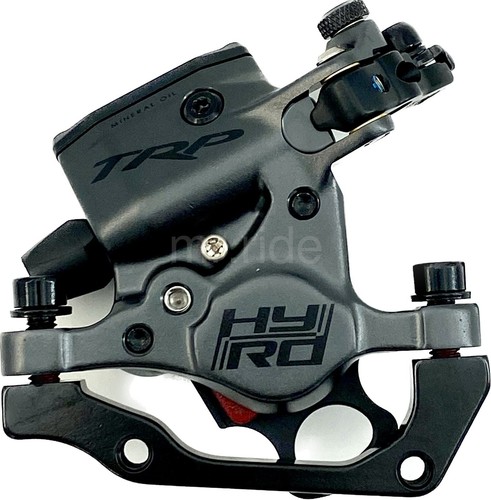 TRP HYRD Cable-Actuated Hydraulic Bike Disc Brake Gray Front+Rear 160 w/Rotor - Picture 4 of 10