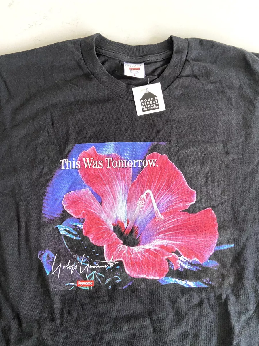 NEW Supreme X Yohji Yamamoto This Was Tomorrow Tee Black - Size Large - FW20